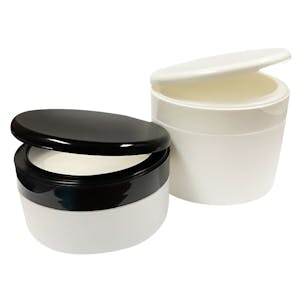 Polypropylene Straight-Sided Double-Walled Jars with Snap-Top Caps