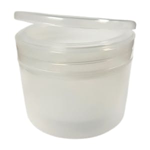 8 oz. Natural Polypropylene Straight-Sided Double-Walled Round Jar with 89/400 Natural Snap-Top Cap