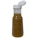 6 oz. Clear PET Bell Bottle with 38/400 White Ribbed Snap-Top Dispensing Cap