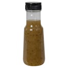 6 oz. Clear PET Bell Bottle with 38/400 Black Ribbed Snap-Top Dispensing Cap