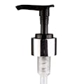 24/410 Silver/Black Smooth Lotion Pump - 7" Dip Tube