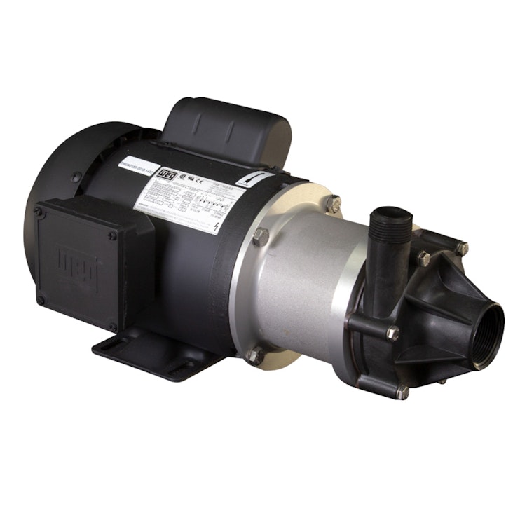TE-7R-MD March® Magnetic Drive Polypropylene/Ryton® Pump with 3/4 HP, 115/230v, 1 Phase TEFC Motor