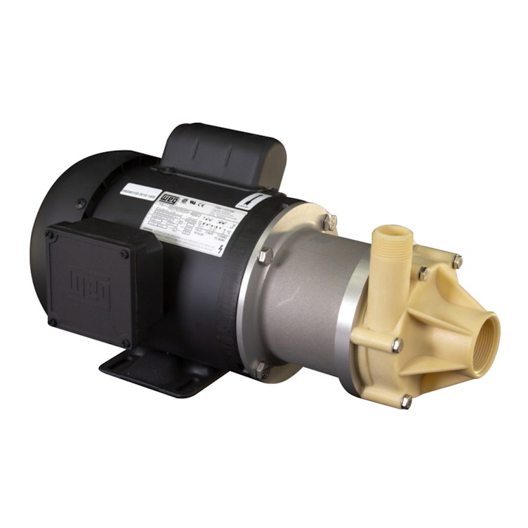 TE-7K-MD March® Magnetic Drive Kynar® Pump with 1 HP, 115/230v, 1 Phase TEFC Motor