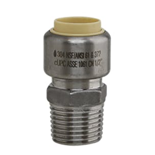 Stainless Steel Push-Fit Male Adapters
