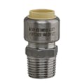 1/2" Push-Fit x 1/2" MPT Stainless Steel Male Adapter