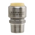 3/4" Push-Fit x 3/4" MPT Stainless Steel Male Adapter