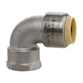 1/2" Push-Fit x 1/2" FPT Stainless Steel Female 90° Elbow