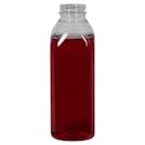 16 oz. Clear PET Square Milkman Beverage Bottle with 38mm DBJ Neck