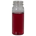 4 oz. Clear PET Round Energy Beverage Bottle with 38mm DBJ Neck (Cap Sold Separately)