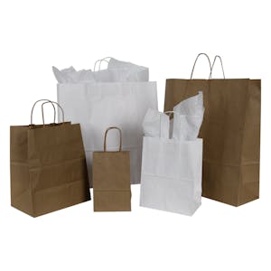 Kraft Paper Bags with Twisted Handles