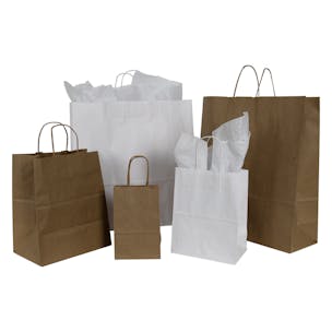 Kraft Paper Bags with Twisted Handles
