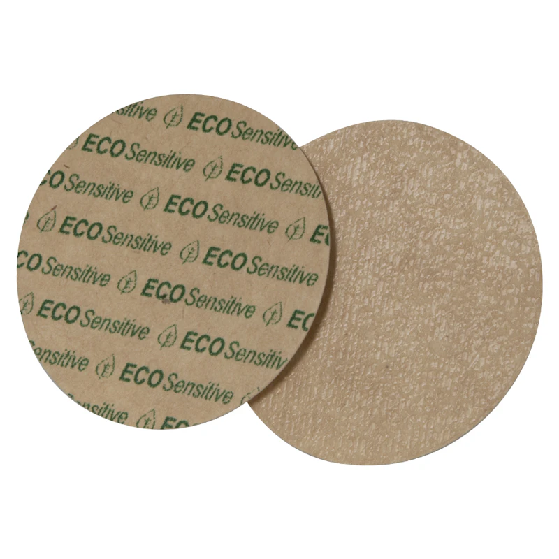 0.020" Thick Brown Kraft Board ECO-Seal Pressure Seal Liner for 38mm Cap