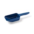 250mL (8 oz.) Blue Polystyrene Sterile SteriTrue™ Metal Detectable Sampling Scoop with Flat Bottom - Case of 100