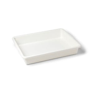 White Polypropylene Multi-Purpose Nesting Laboratory Tray - 18" L x 14" W x 3" Hgt.