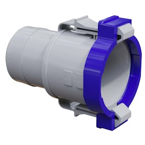1-1/8" Gray Qwik-Lok® Socket Straight Fitting