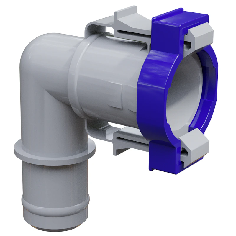 3/4" Gray Qwik-Lok® Socket Elbow Fitting