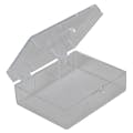 Clear Polystyrene Hinged Box - 2-1/8" L x 1-5/8" W x 3/4" Hgt. (Case of 1000)