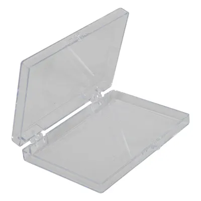 Clear Polystyrene Hinged Box - 2-7/8" L x 2" W x 3/8" Hgt. (Case of 1080)