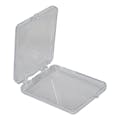 Clear Polystyrene Hinged Box with Rounded Corners - 1-5/8" L x 2-1/8" W x 3/8" Hgt. (Case of 1140)