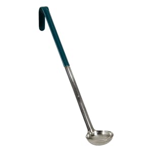 1/2 oz. Stainless Steel Ladle with Green Handle