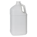1 Gallon White HDPE Square Jug with 38/400 Neck (Cap Sold Separately)