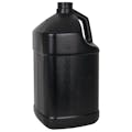 1 Gallon Black HDPE Square Jug with 38/400 Neck (Cap Sold Separately)