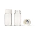 20mL Glass Scintillation Vials with Unattached 24/400 Urea Cap with Cork Foil Liner - Package of 500