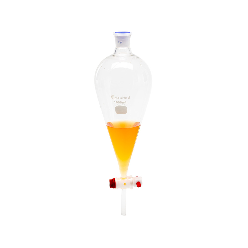 1000mL Glass Separatory Funnel with No. 27 Stopper | U.S. Plastic