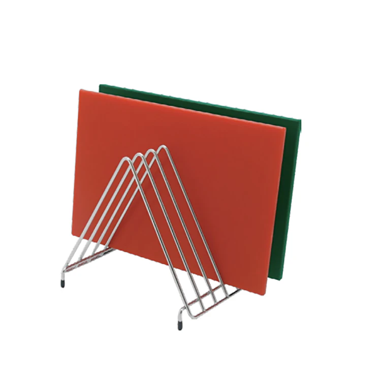 Stainless Steel Cutting Board Rack with 6 Places | U.S. Plastic Corp.