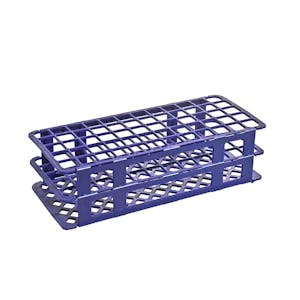 Blue Polypropylene Economy Test Tube Rack for 15-17mm Tubes with 60 Places - Case of 5
