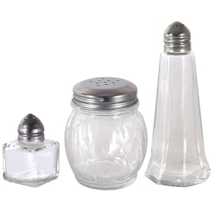 Tabletop Glass Salt & Pepper Shakers