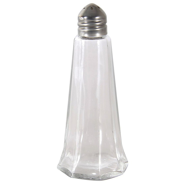 1 oz. Glass Tower Salt & Pepper Shakers with Standard Cap - Package of 12
