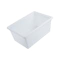 12" Deep Full Size White Polypropylene Food Storage Container - 26" L x 18" W x 12" Hgt.