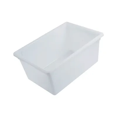 15" Deep Full Size White Polypropylene Food Storage Container - 26" L x 18" W x 15" Hgt.