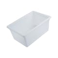 15" Deep Full Size White Polypropylene Food Storage Container - 26" L x 18" W x 15" Hgt.