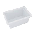 9" Deep Half Size White Polypropylene Food Storage Container - 18" L x 12" W x 9" Hgt.