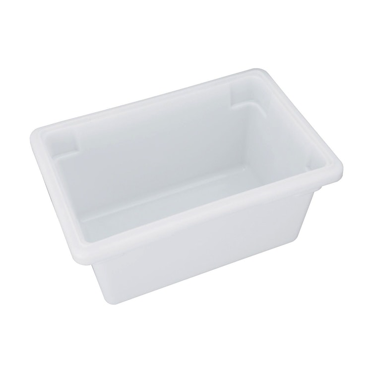 9" Deep Half Size White Polypropylene Food Storage Container - 18" L x 12" W x 9" Hgt.