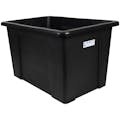 50 Gallon/6 Bushel Black LLDPE Rectangular Tamco® Tub Tank - 36-1/2" L x 25-1/2" W x 22-1/4" Hgt.