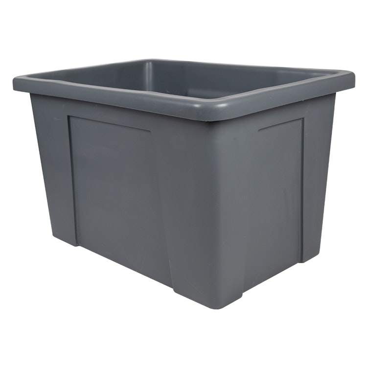 100 Gallon/12 Bushel Gray LLDPE Rectangular Tamco® Tub Tank - 41-1/2" L x 30-1/2" W x 28-1/4" Hgt.
