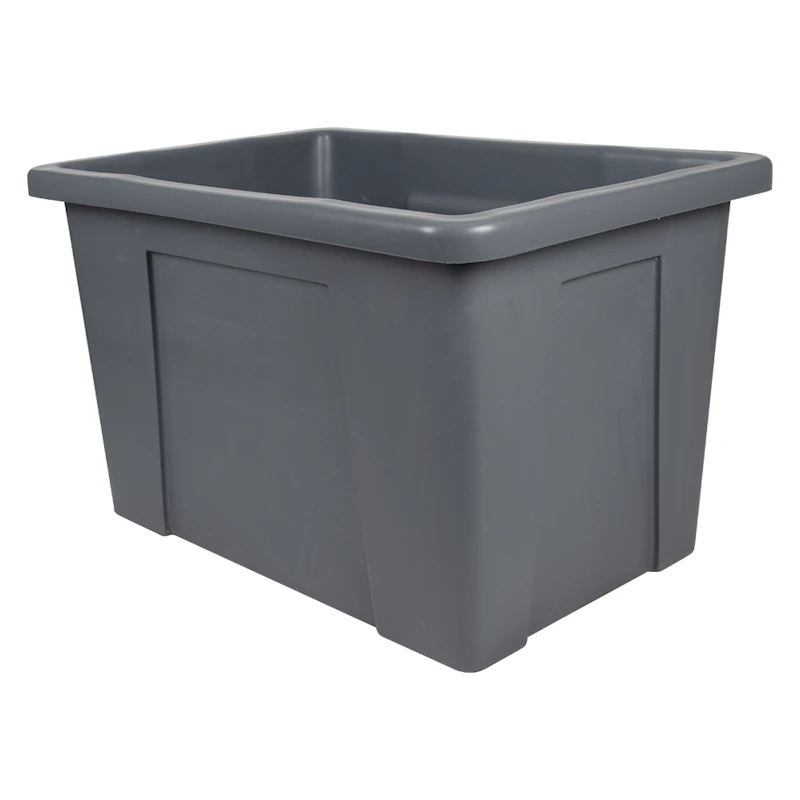 50 Gallon/6 Bushel Gray LLDPE Rectangular Tamco® Tub Tank - 36-1/2" L x 25-1/2" W x 22-1/4" Hgt.