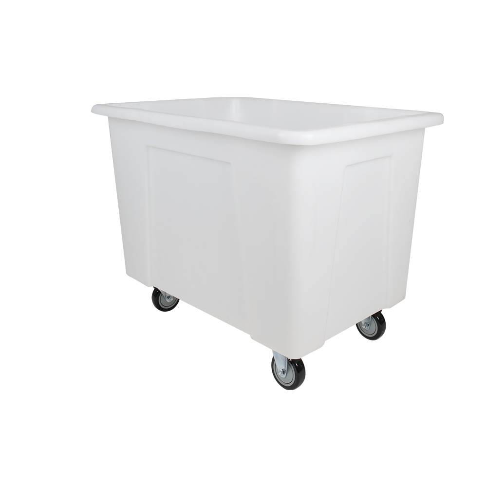 50 Gallon/6 Bushel Natural LLDPE Rectangular Tamco® Box Truck with