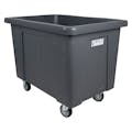 50 Gallon/6 Bushel Gray LLDPE Rectangular Tamco® Box Truck with 4" Casters - 36-1/2" L x 27-1/2" W x 27-1/2" Hgt. OD