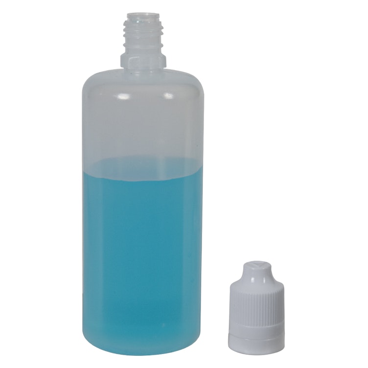 Boston Round E-Liquid Bottle & CRC Cap