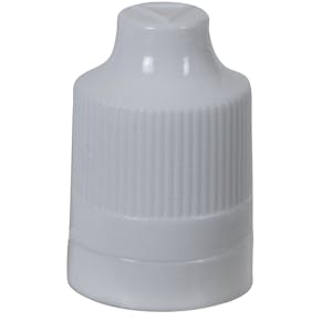 13/415 White Polypropylene CRC/TE Cap for #94628