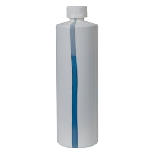 HDPE Easy-View Stripe Cylindrical Bottles with CRC Caps
