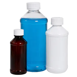 PET Modern Round Bottles with CRC Caps
