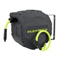 3/8" Flexzilla® Enclosed Retractable Air Hose Reel with 1/4" MNPT Fittings - 30'