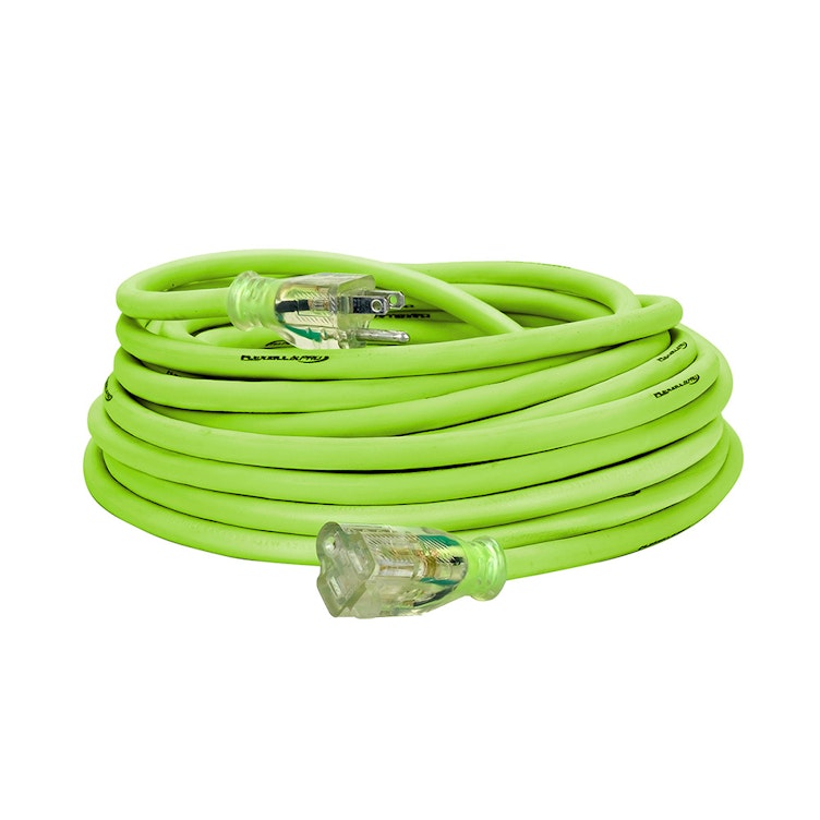Flexzilla® Pro 12/3 Extension Cord with Glow-In-The-Dark Stripe - 25' L