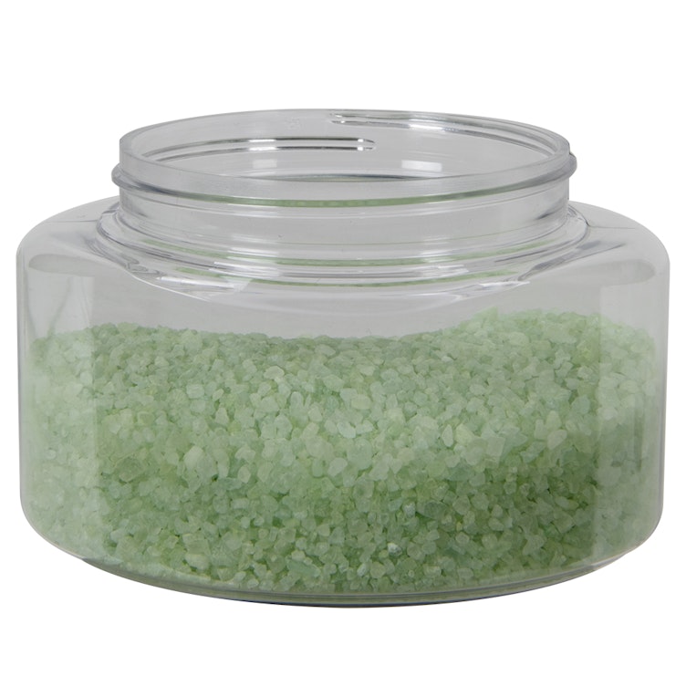 8 oz. Clear PET Squat Oval Jar with 70/400 Neck (Cap Sold Separately)