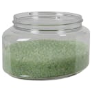 16 oz. Clear PET Squat Oval Jar with 89/400 Neck (Cap Sold Separately)